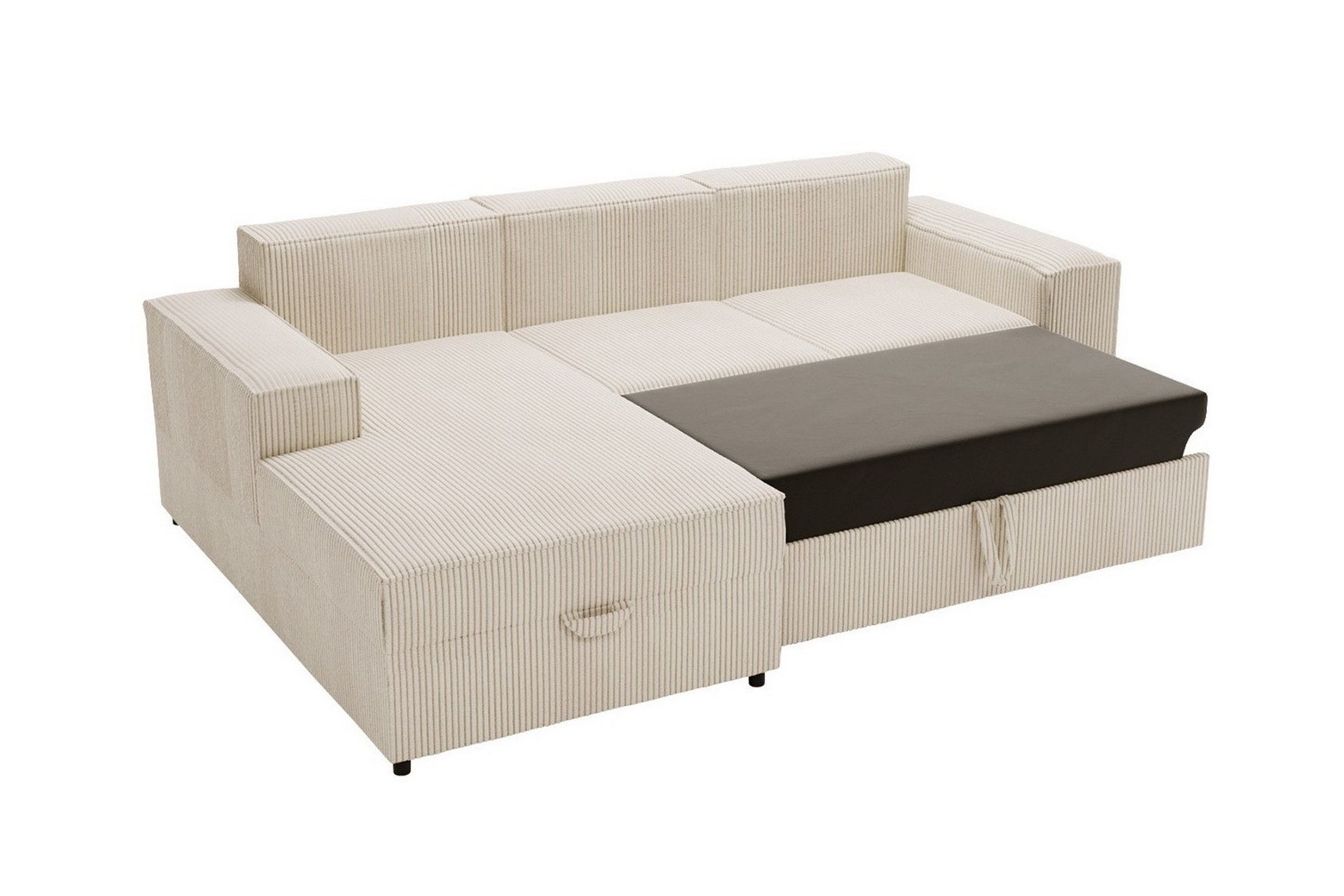 Knocklong 3-seters Hjørnesovesofa - Lyserosa/Kräm - Møbler - Sofaer - Sovesofaer