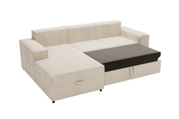 Knocklong 3-seters Hjørnesovesofa - Lyserosa/Kräm - Møbler - Sofaer - Sovesofaer
