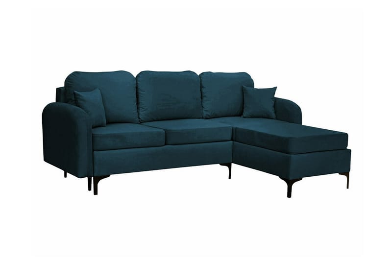 Knocklong 3-seters Hjørnesovesofa - Mørkeblå - Møbler - Sofaer - Sovesofaer