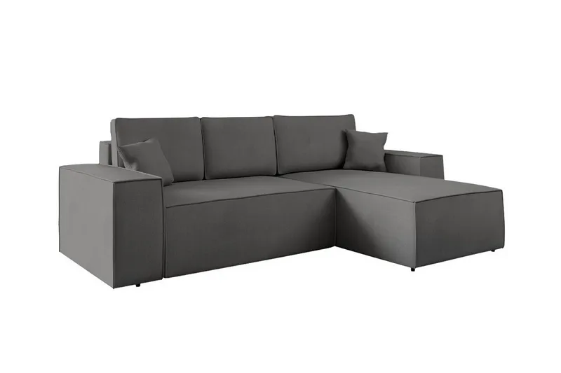 Knocklong 3-seters Hjørnesovesofa - Mørkegrå - Møbler - Sofaer - Sovesofaer