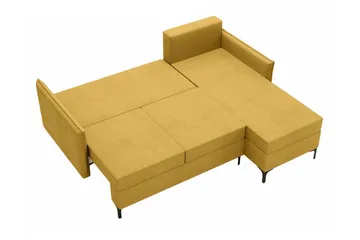 Knocklong 3-seters Hjørnesovesofa - Mørkegrå - Møbler - Sofaer - Sovesofaer