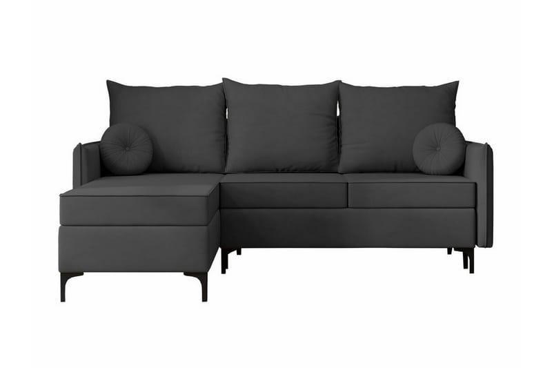 Knocklong 3-seters Hjørnesovesofa - Mørkegrå - Møbler - Sofaer - Sovesofaer