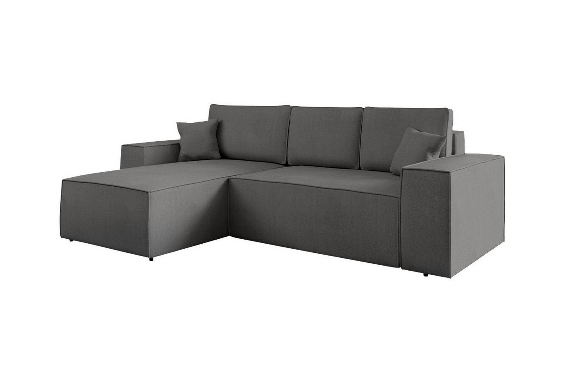 Knocklong 3-seters Hjørnesovesofa - Mørkegrå - Møbler - Sofaer - Sovesofaer