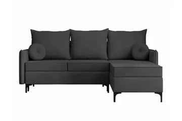 Knocklong 3-seters Hjørnesovesofa - Mørkegrå - Møbler - Sofaer - Sovesofaer