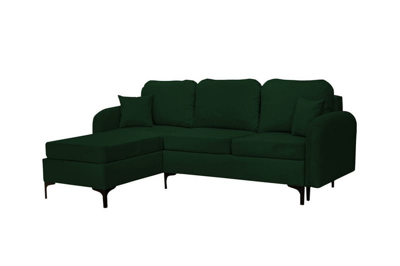 Knocklong 3-seters Hjørnesovesofa - Mørkegrønn - Møbler - Sofaer - Sovesofaer