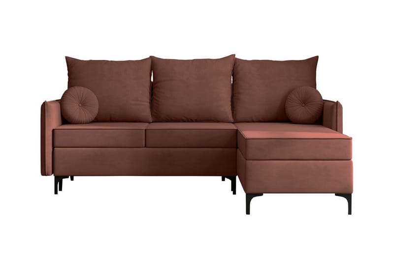 Knocklong 3-seters Hjørnesovesofa - Rosa - Møbler - Sofaer - Sovesofaer