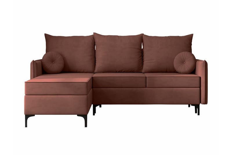 Knocklong 3-seters Hjørnesovesofa - Rosa - Møbler - Sofaer - Sovesofaer