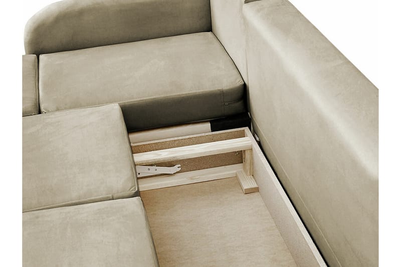 Knocklong 3-seters Hjørnesovesofa - Svart - Møbler - Sofaer - Sovesofaer