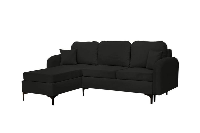 Knocklong 3-seters Hjørnesovesofa - Svart - Møbler - Sofaer - Sovesofaer