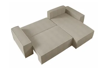 Knocklong 3-seters Hjørnesovesofa - Svart - Møbler - Sofaer - Sovesofaer