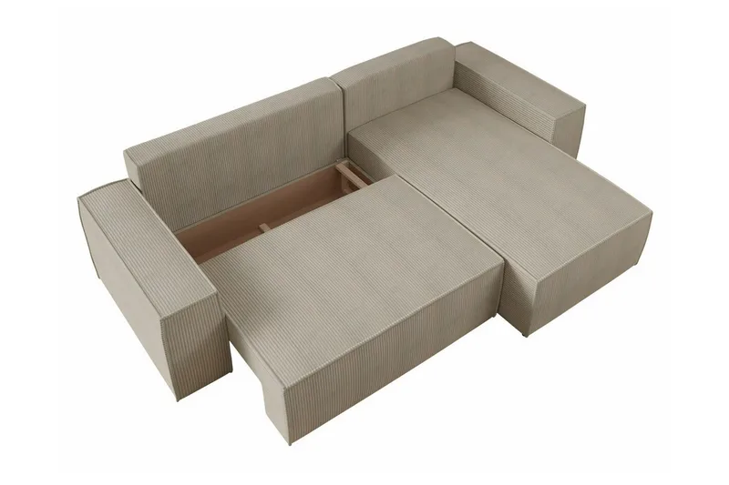 Knocklong 3-seters Hjørnesovesofa - Svart - Møbler - Sofaer - Sovesofaer