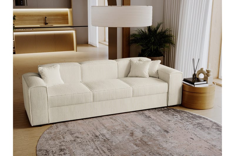 Knocklong 3-seters Sovesofa - Beige - Møbler - Sofaer - Sovesofaer