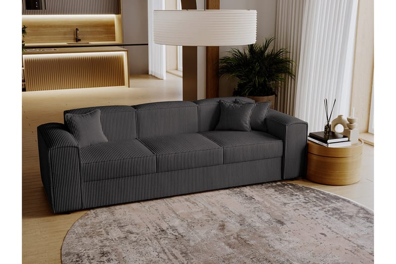 Knocklong 3-seters Sovesofa - Mørkegrå - Møbler - Sofaer - Sovesofaer