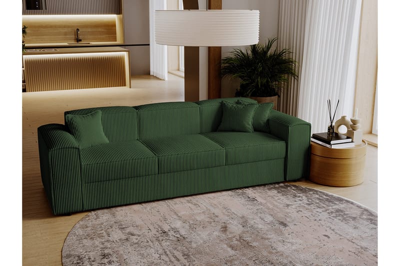 Knocklong 3-seters Sovesofa - Mørkegrønn - Møbler - Sofaer - Sovesofaer