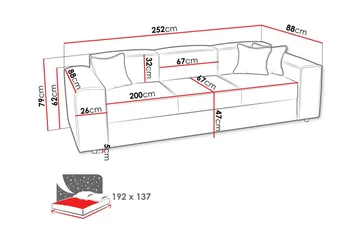 Knocklong 3-seters Sovesofa - Møbler - Sofaer - Sovesofaer