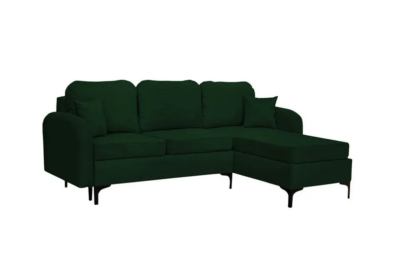 Knocklong 3-sits Hörnbäddsoffa Dark green, undefined