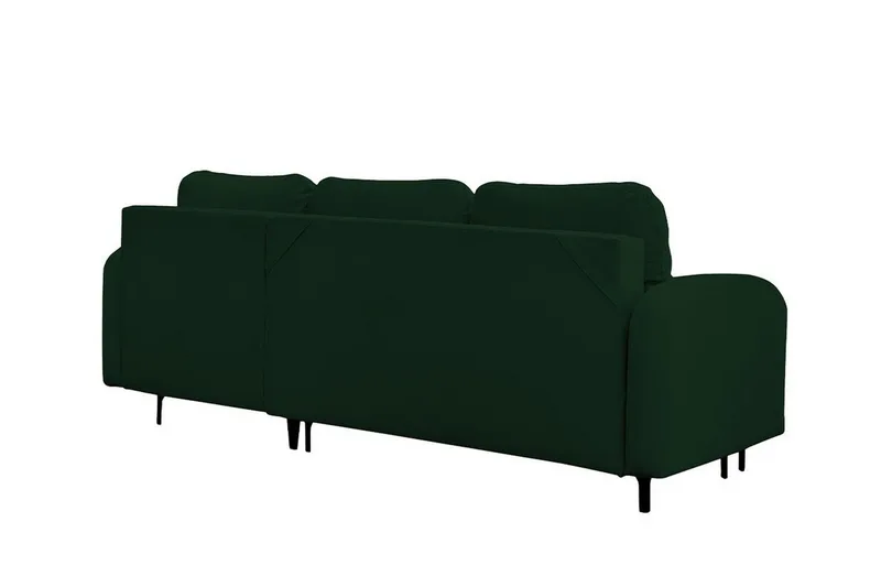 Knocklong 3-sits Hörnbäddsoffa Dark green - Møbler - Sofaer - Sovesofaer