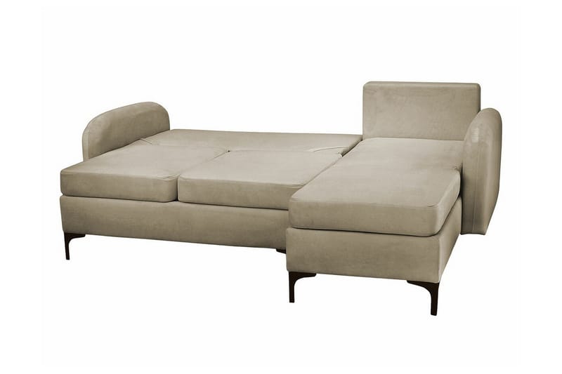 Knocklong 3-sits Hörnbäddsoffa NO_BRAND Black - Møbler - Sofaer - Sovesofaer