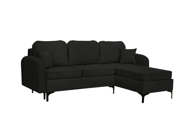 Knocklong 3-sits Hörnbäddsoffa NO_BRAND Black, undefined