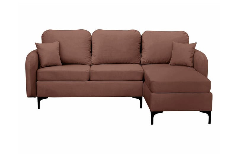Knocklong 3-sits Hörnbäddsoffa NO_BRAND Brown - Møbler - Sofaer - Sovesofaer