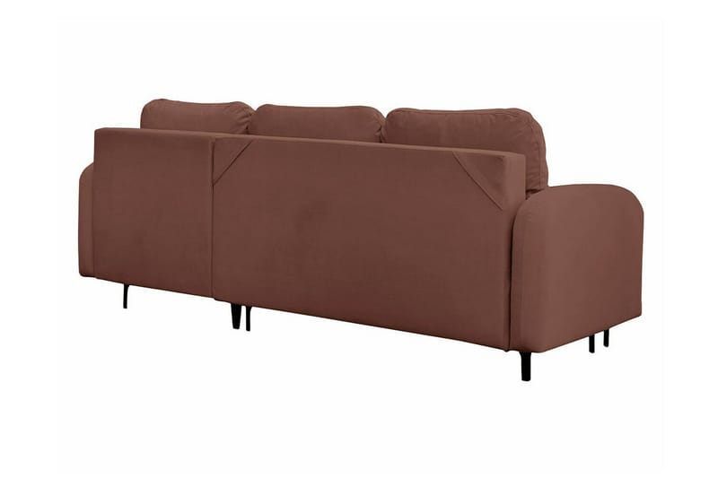Knocklong 3-sits Hörnbäddsoffa NO_BRAND Brown - Møbler - Sofaer - Sovesofaer