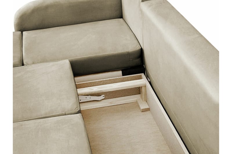 Knocklong 3-sits Hörnbäddsoffa NO_BRAND Dark grey - Møbler - Sofaer - Sovesofaer