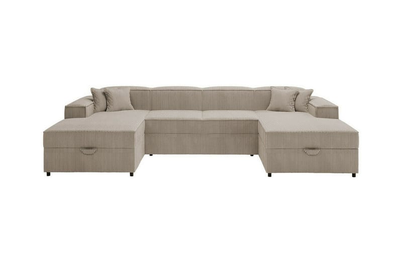 Knocklong 4-seters Hjørnesovesofa - Beige - Møbler - Sofaer - Sovesofaer