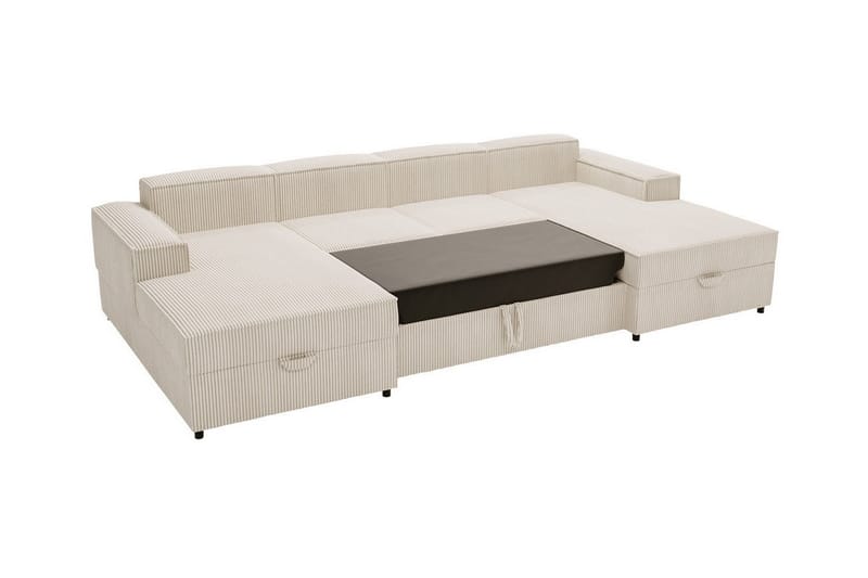 Knocklong 4-seters Hjørnesovesofa - Beige - Møbler - Sofaer - Sovesofaer