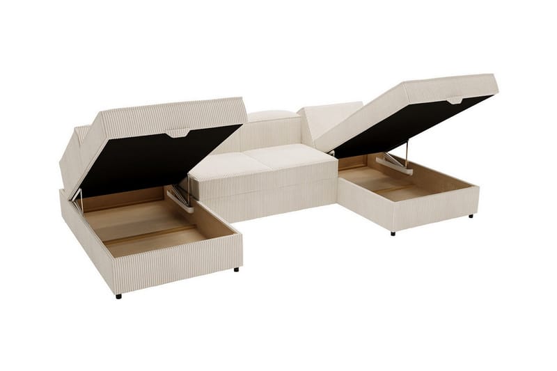 Knocklong 4-seters Hjørnesovesofa - Beige - Sovesofaer - Hjørnesovesofa