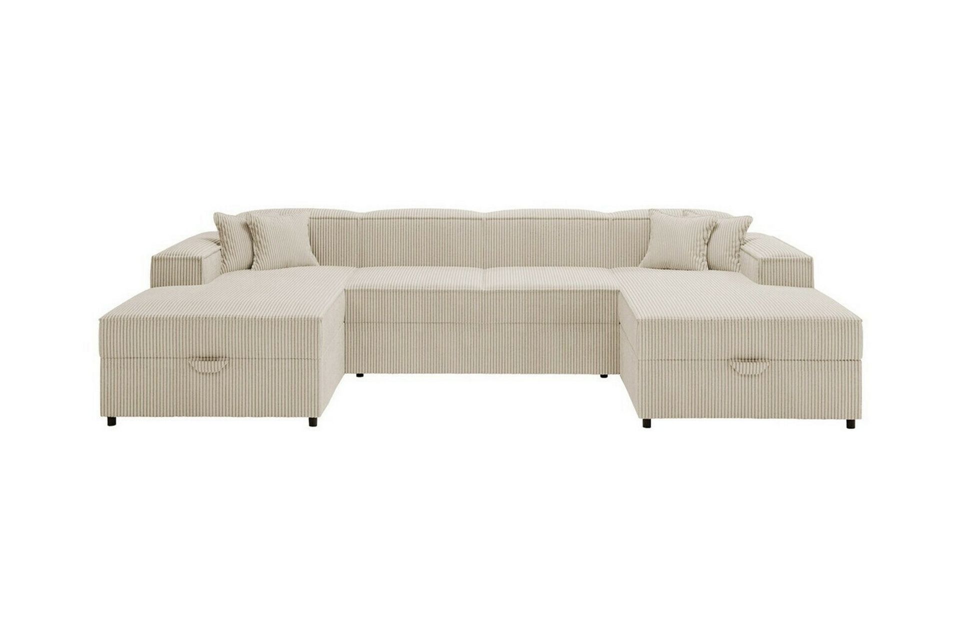 Knocklong 4-seters Hjørnesovesofa - Beige/Lys Beige - Møbler - Sofaer - Sovesofaer