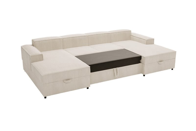 Knocklong 4-seters Hjørnesovesofa - Beige/Lys Beige - Møbler - Sofaer - Sovesofaer
