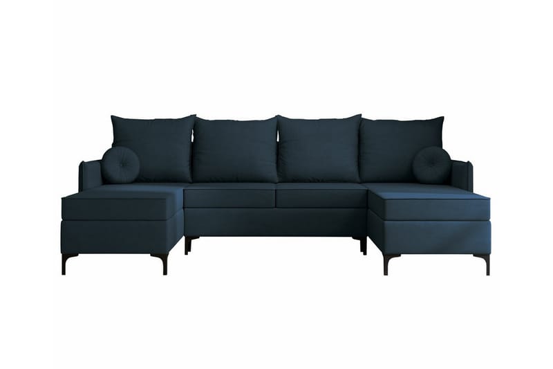 Knocklong 4-seters Hjørnesovesofa - Blå - Møbler - Sofaer - Sovesofaer