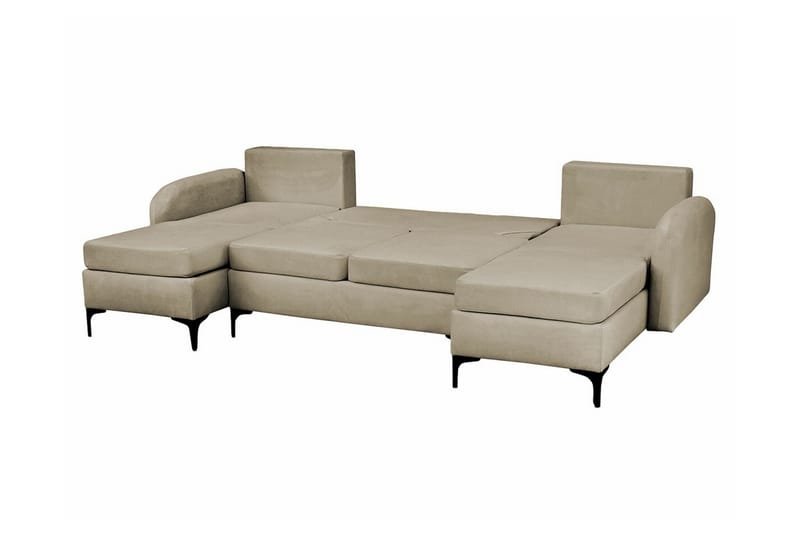 Knocklong 4-seters Hjørnesovesofa - Brun - Møbler - Sofaer - Sovesofaer