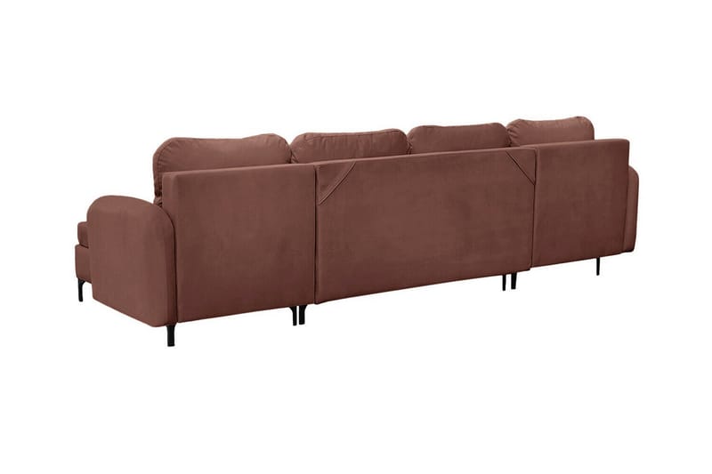 Knocklong 4-seters Hjørnesovesofa - Brun - Møbler - Sofaer - Sovesofaer