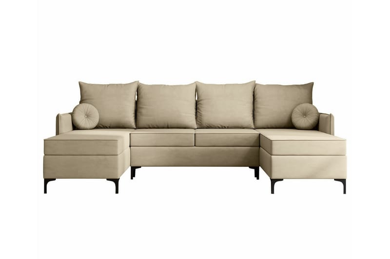 Knocklong 4-seters Hjørnesovesofa - Cream - Møbler - Sofaer - Sovesofaer