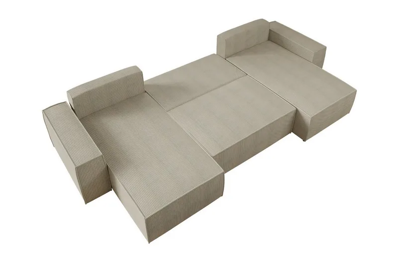 Knocklong 4-seters Hjørnesovesofa - Cream - Møbler - Sofaer - Sovesofaer
