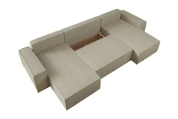 Knocklong 4-seters Hjørnesovesofa - Grå - Møbler - Sofaer - Sovesofaer
