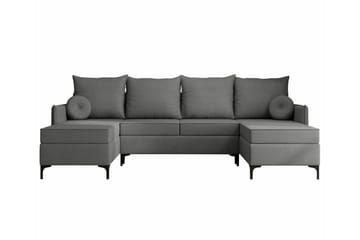 Knocklong 4-seters Hjørnesovesofa - Grå - Møbler - Sofaer - Sovesofaer