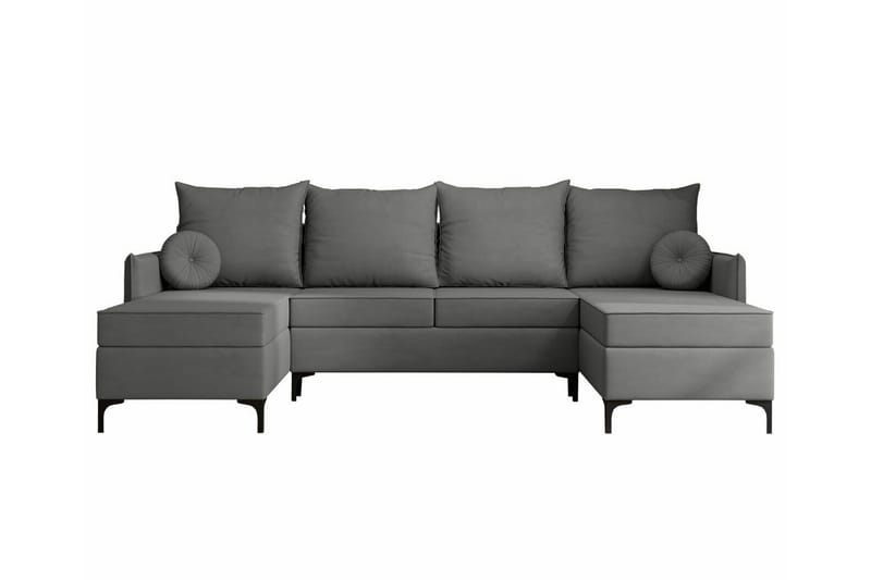 Knocklong 4-seters Hjørnesovesofa - Grå - Møbler - Sofaer - Sovesofaer