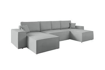 Knocklong 4-seters Hjørnesovesofa - Grå - Møbler - Sofaer - Sovesofaer
