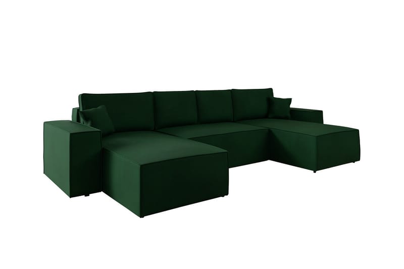 Knocklong 4-seters Hjørnesovesofa - Grøn - Møbler - Sofaer - Sovesofaer