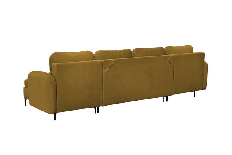 Knocklong 4-seters Hjørnesovesofa - Gul-Grønn - Møbler - Sofaer - Sovesofaer