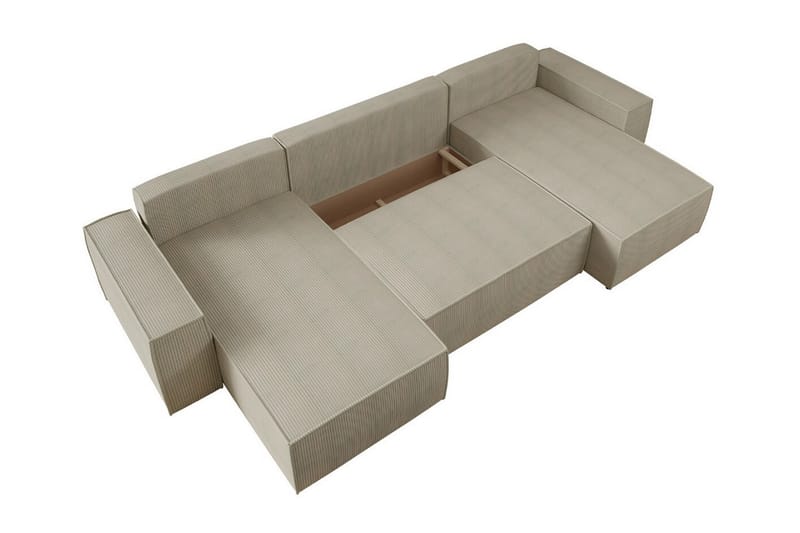 Knocklong 4-seters Hjørnesovesofa - Gul - Møbler - Sofaer - Sovesofaer