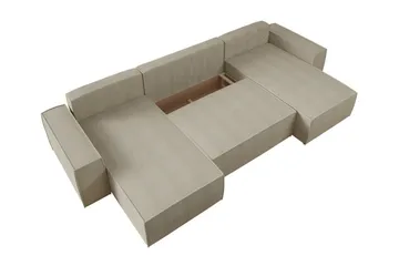 Knocklong 4-seters Hjørnesovesofa - Lyse brun - Møbler - Sofaer - Sovesofaer