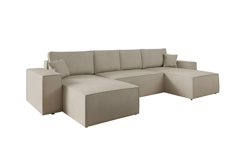 Knocklong 4-seters Hjørnesovesofa - Lyse brun - Møbler - Sofaer - Sovesofaer