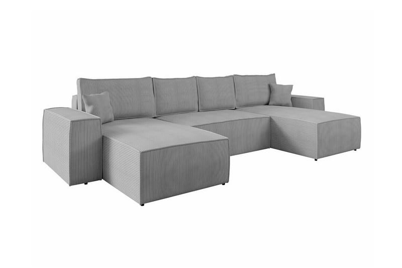 Knocklong 4-seters Hjørnesovesofa - Lysegrå - Møbler - Sofaer - Sovesofaer