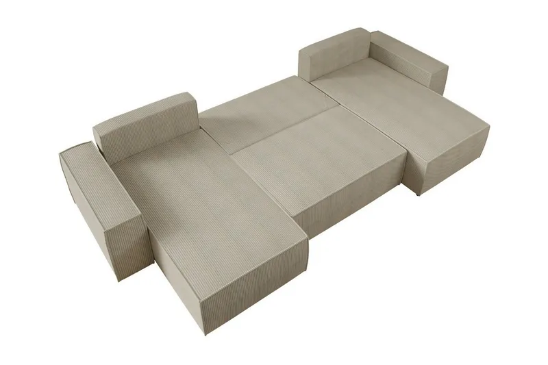 Knocklong 4-seters Hjørnesovesofa - Lysegrå - Møbler - Sofaer - Sovesofaer