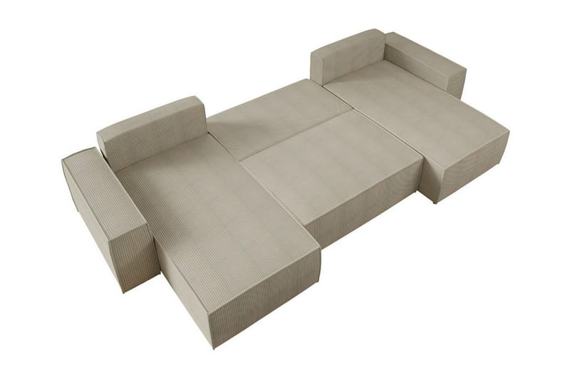 Knocklong 4-seters Hjørnesovesofa - Lysegrå - Møbler - Sofaer - Sovesofaer