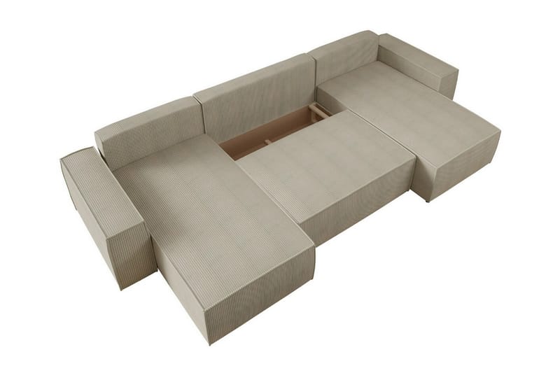 Knocklong 4-seters Hjørnesovesofa - Lysegrå - Møbler - Sofaer - Sovesofaer
