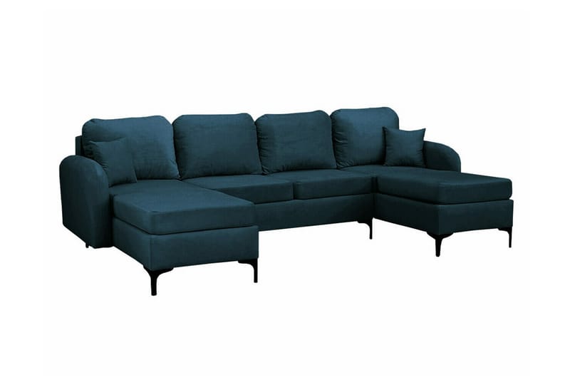 Knocklong 4-seters Hjørnesovesofa - Mørkeblå - Møbler - Sofaer - Sovesofaer